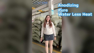 Anodiserende scrubberbal Water en warmte