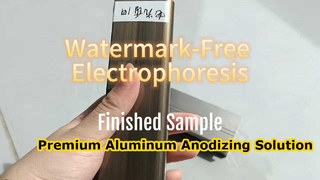 Watermerkvrije elektroforese-afwerking op aluminium profielen