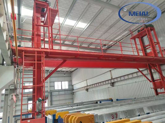 Goede prijs Aanpasbare automatische verticale anodiseringsproductielijn met een capaciteit van 300 ton/maand met een filmdikte van 10~12 μm Online
