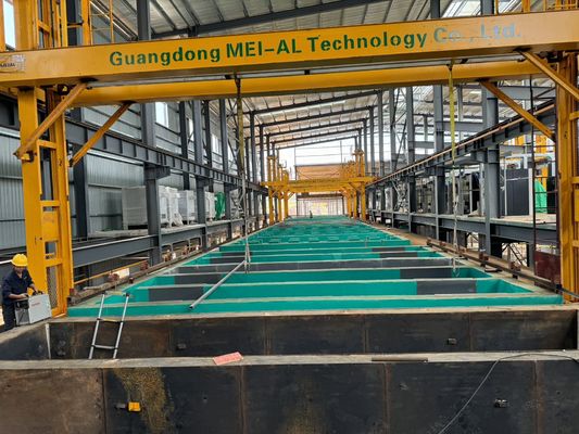 Aanpasbare 3HP-380V/50HZ-anodiseringslijn voor nauwkeurig anodiseringsproces