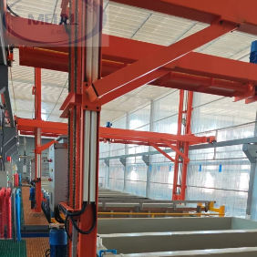 Productielijn voor de anodisering van aardgas van 500 ton met een maximale lengte van 8500 mm en een dekkingsterrein van 350 m2/t