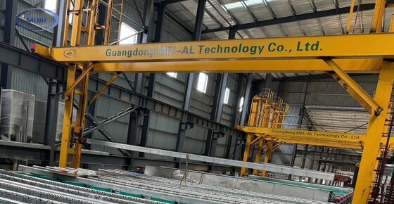 Goede prijs Aanpassing en flexibiliteit Geautomatiseerde anodiseringslijn met 6500 mm maximale profiellengte en 8-12 μm anodiseringsfilmdikte online