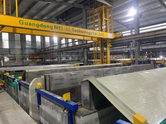 Goede prijs 500 ton/maand Volledig automatische anodiseringsproductielijn met 5-25 μm filmdikte voor aluminiumprofielen online