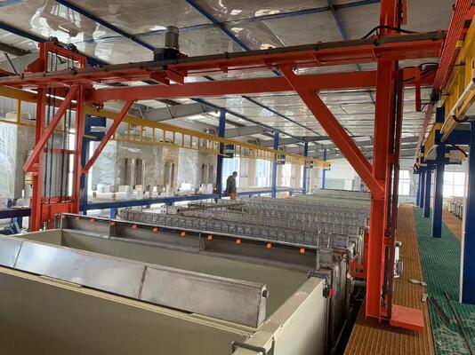 Goede prijs 8000*breedte*3500 Tanks Binnengrootte Anodiserende productielijn voor 6061 tot 6063 aluminium met schaalbaarheid en automatisering online