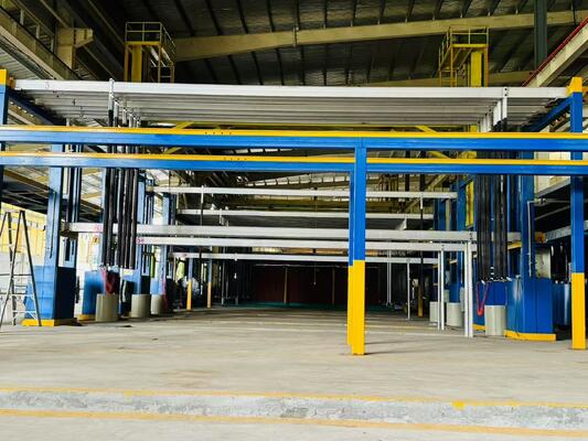 Goede prijs 1000 ton/maand Manuele anodiseringsproductielijn met een filmdikte van 8-12 μm en een maximale profiellengte van 6500 mm online