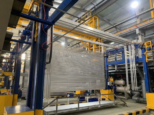 Goede prijs Automatische horizontale anodiseringslijn voor 6061-6063 aluminiumlegering met een capaciteit van 750 T/M in horizontale U-modus online