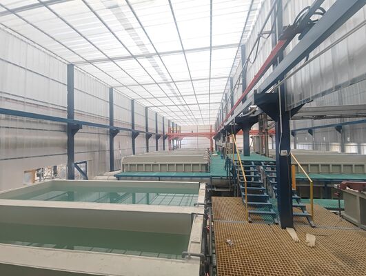 Goede prijs MEI-AL 500 ton/maand Volledig automatische PLC-besturingsanodiseringslijnen met een filmdikte van 5-25 μm online