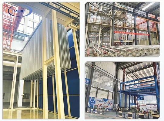 Goede prijs Verticale anodiseringsproductielijn ontworpen voor ruimtebesparing en aluminium-anodiseringsproductie met een uniforme coatingscontrole. online