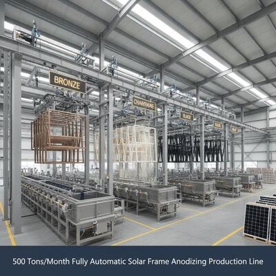Goede prijs Volledig automatische harde anodiseringslijn voor kantoormeubilair en lichtprofielen ≥ 10 μm Online