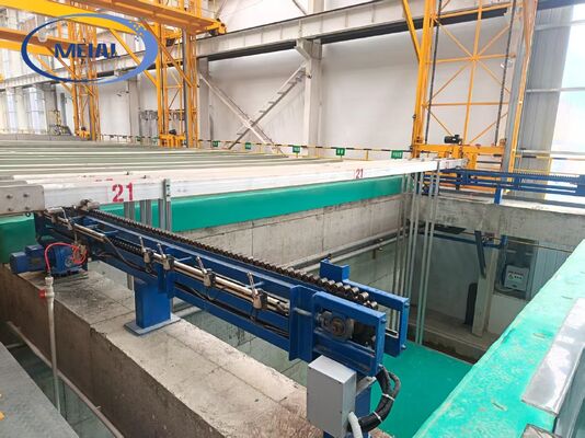 Goede prijs Automatische Aluminium Anodiseerlijn met PLC Automatische Besturing en 8-12 µm Filmdikte Turnkey Oplossing Online