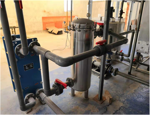 Goede prijs Industriële SS316L-filtratie-eenheid van roestvrij staal met een doorstroming van 60 m3/h en een filtratie-nauwkeurigheid van 5-10 μm voor anodiseringslijnen Online