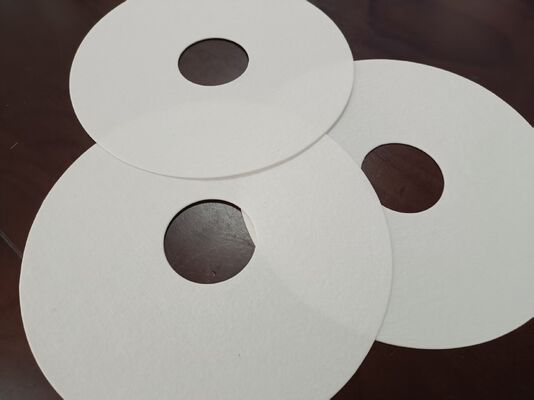 Goede prijs Acid-Resistant Stack Filter Ring Filter Paper with Center Hole for Anodizing Tank Customizable Outer Diameter Online